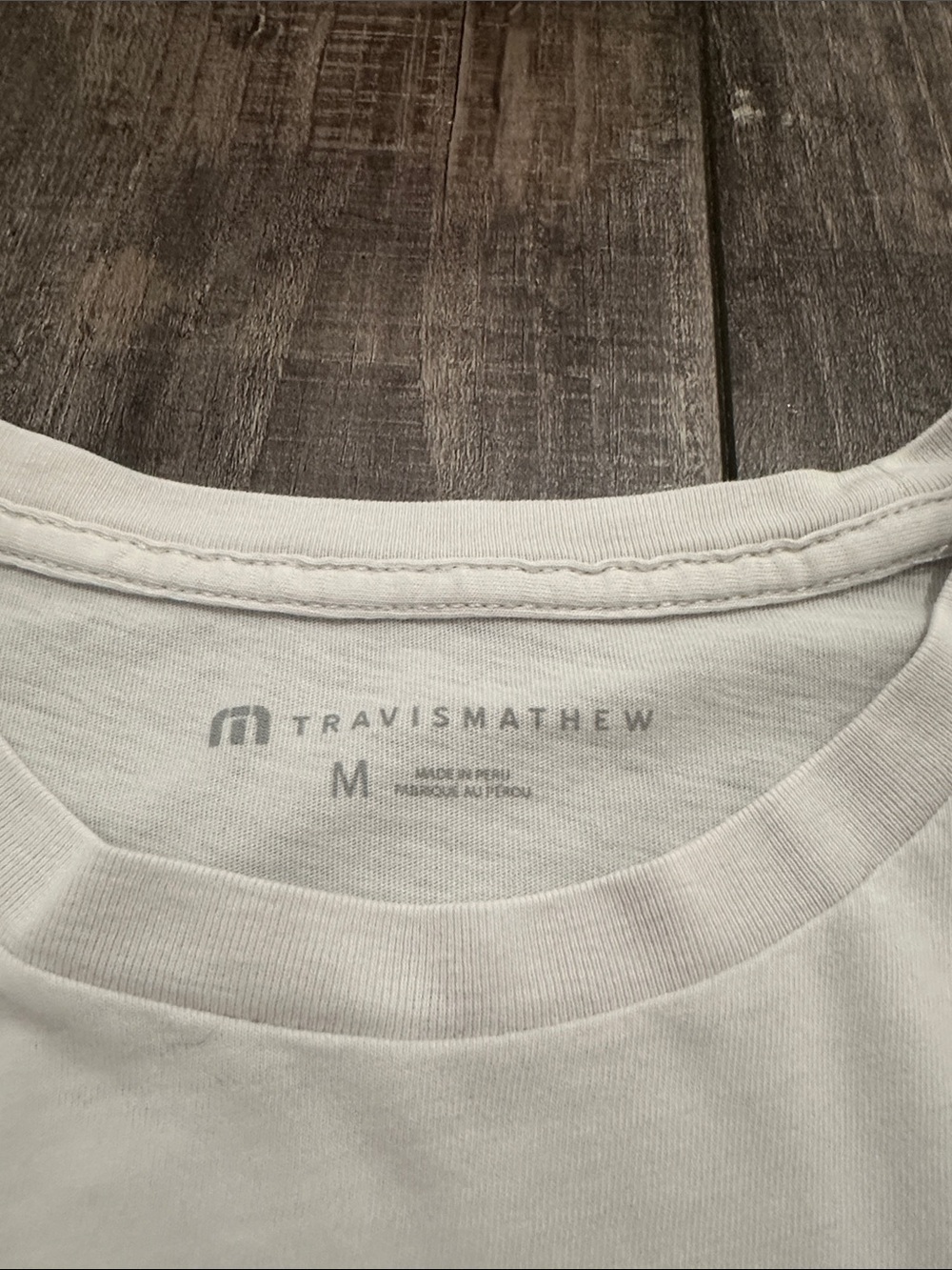 Travis Mathew White Short Sleeve Crew with Chest Logo - Picture 6 of 6